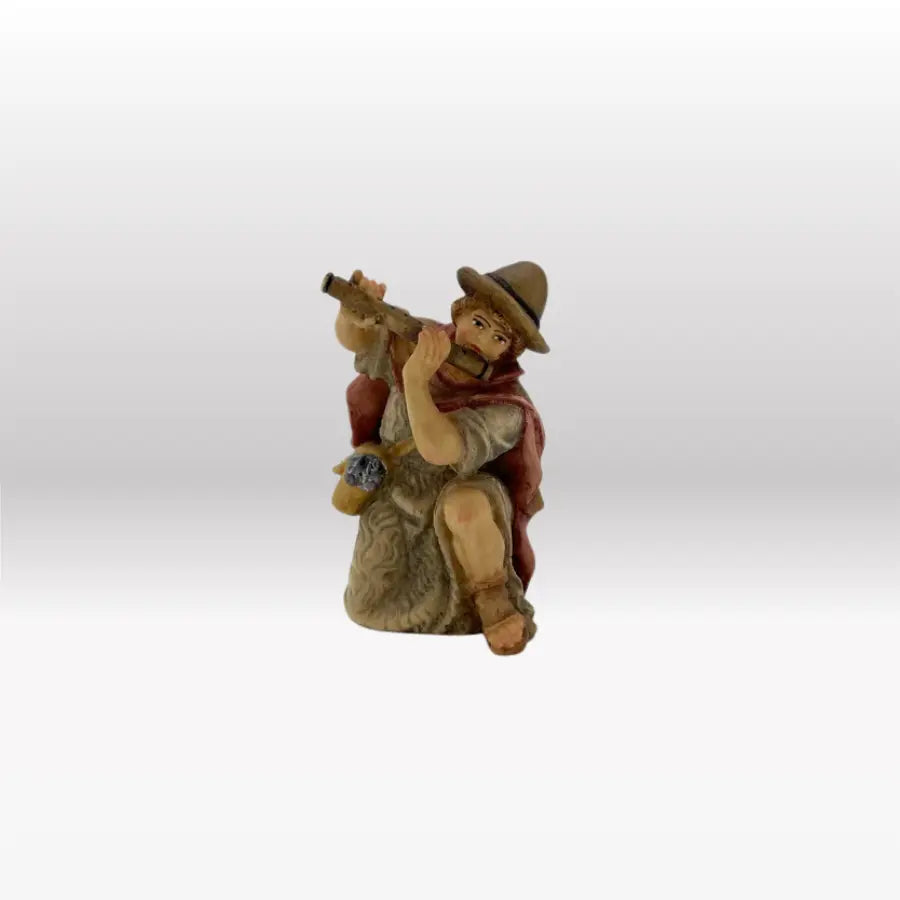 Hirte kniend mit Flöte von Heimatkrippe-3