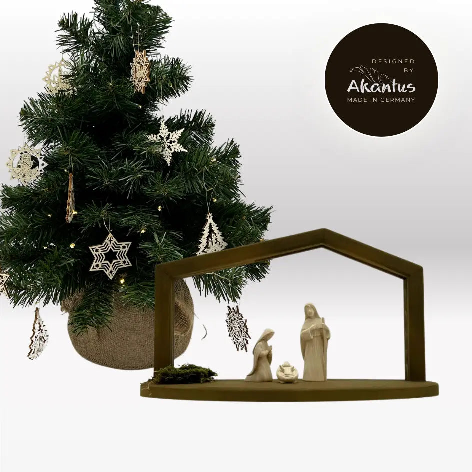 Adventskalender Nr. 3: von Akantus natur mit Stall "Akantus Design" brown