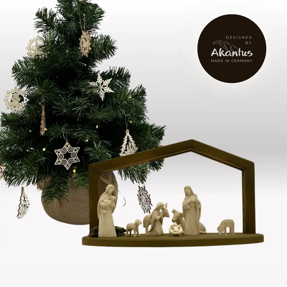 Adventskalender Nr. 2: von Akantus natur mit Stall "Akantus Design" brown