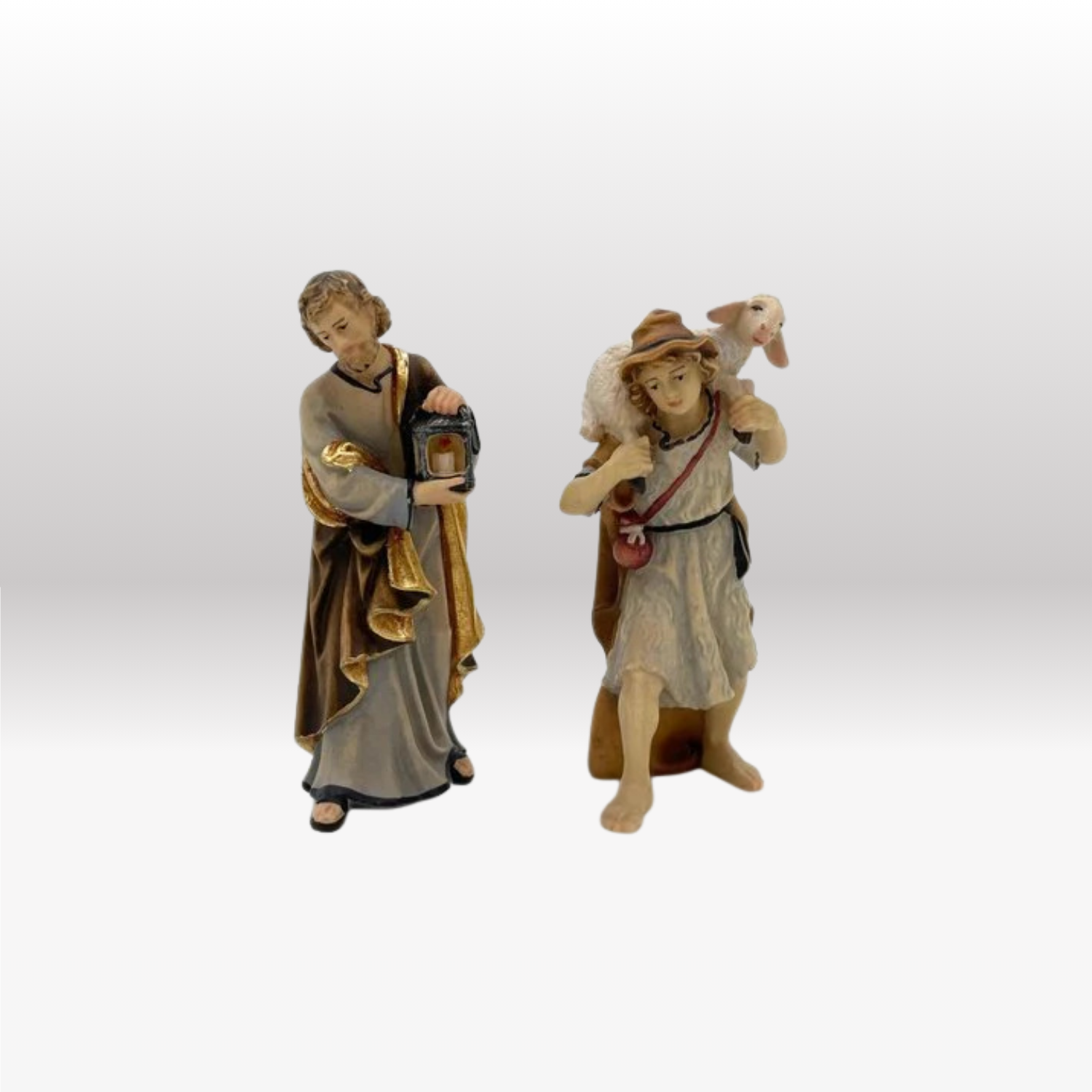 Hirt mit Schaf auf Schulter von Kostner-5