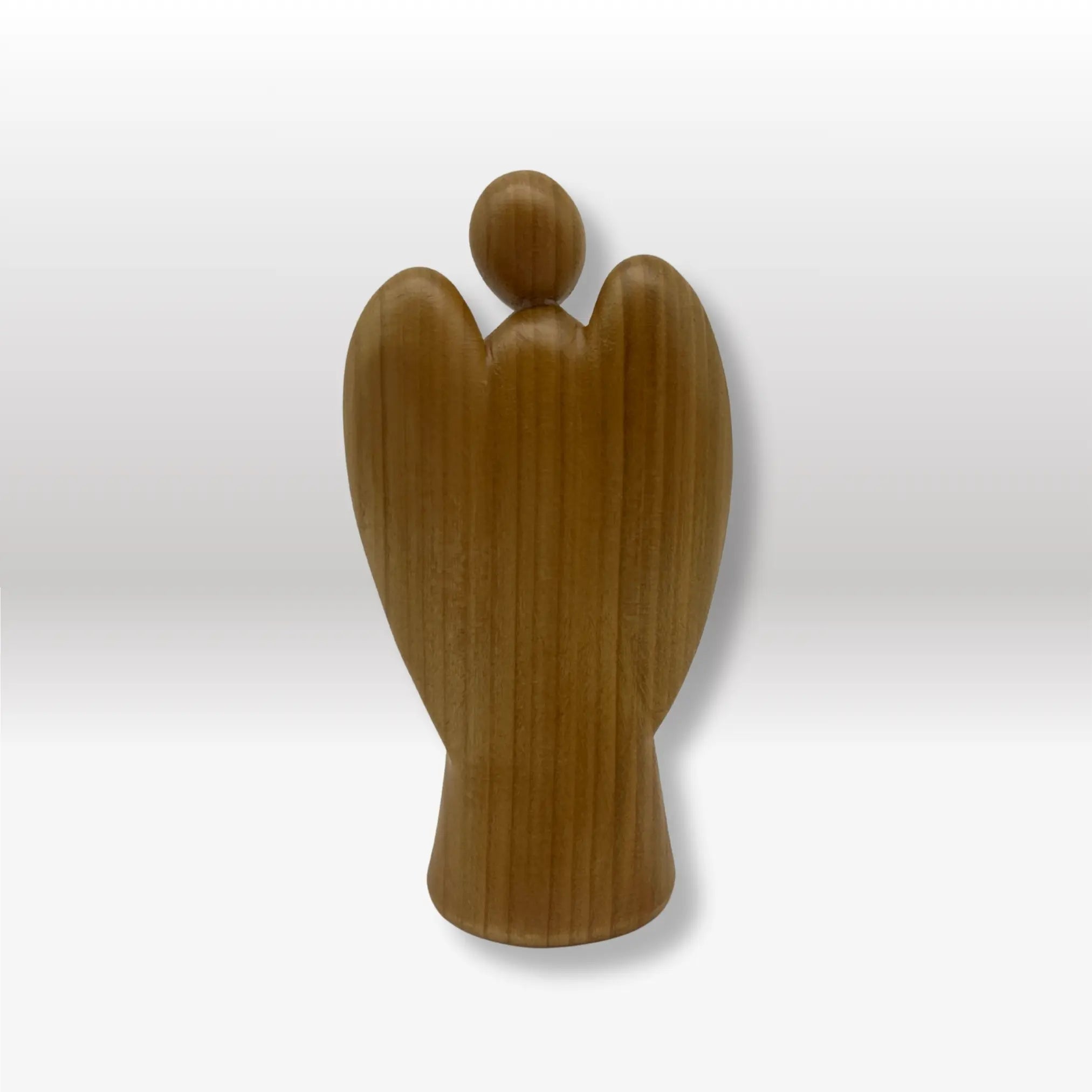 Schutzengel Modern Vertrauen Junge kirschholz