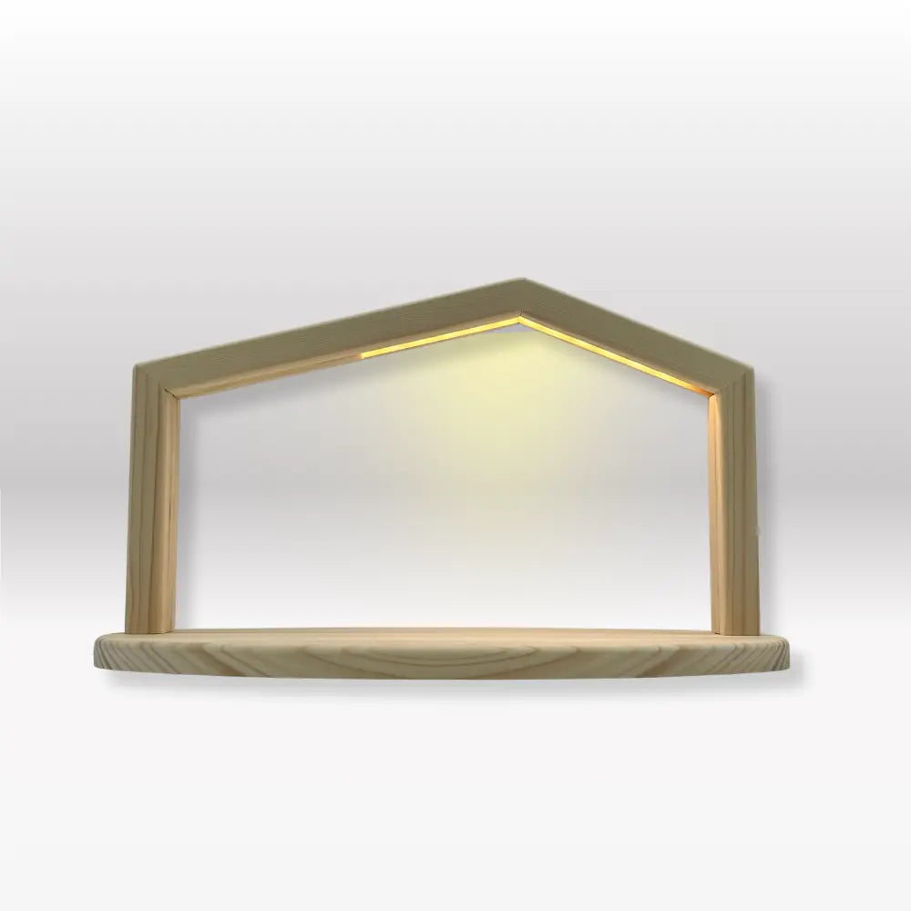 Krippenhaus: "Akantus Design - Original" Fichte natur (AD-O-1)