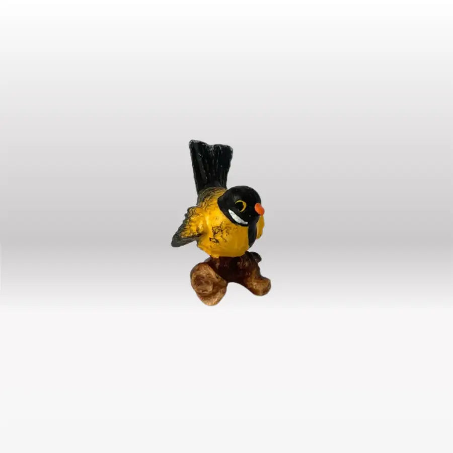 Vogel auf Ast (rot/gelb) von Heimatkrippe-3