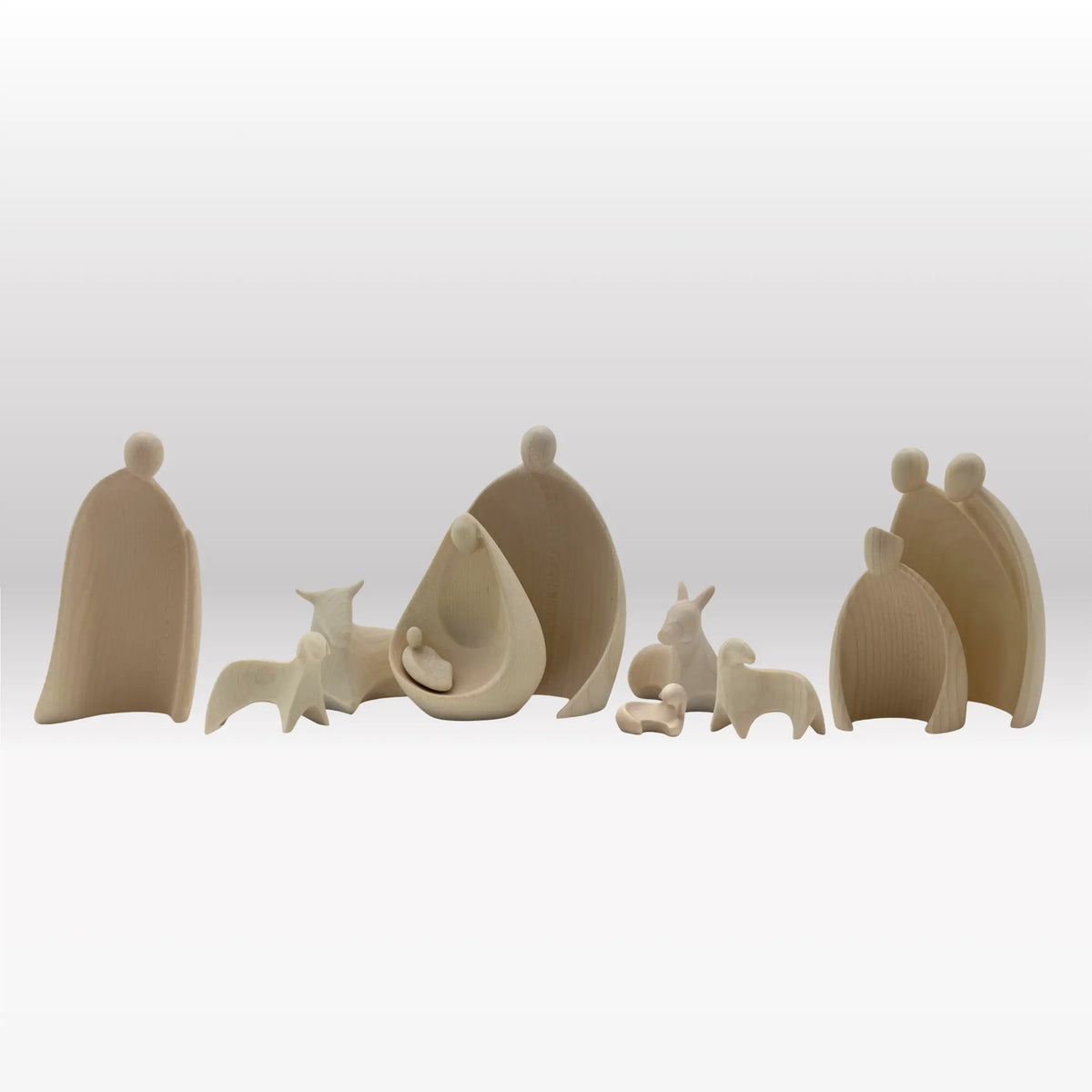 Krippenfiguren Set (10 Figuren) von Ambiente Design natur
