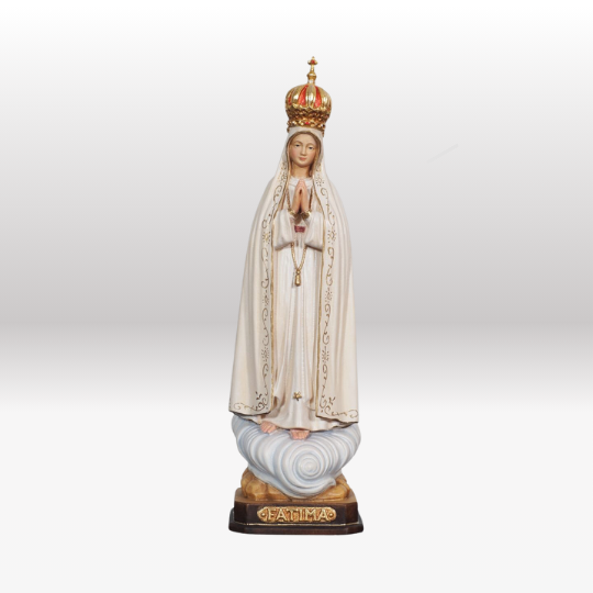 Madonna Fátima Capelinha mit Krone bemalt